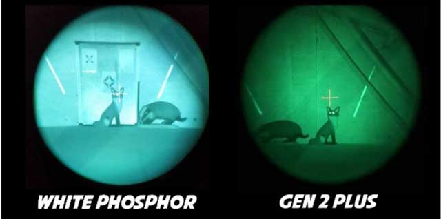  image intensifier white phosphor gen2 plus
