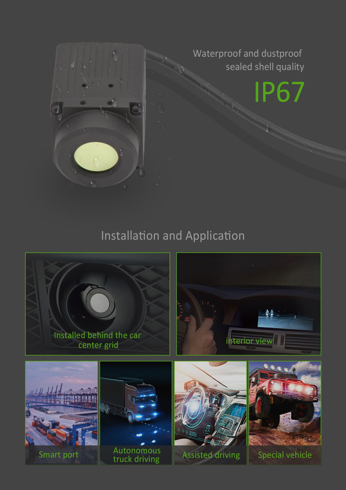 Automotive Infrared Camera,Thermal Car Camera