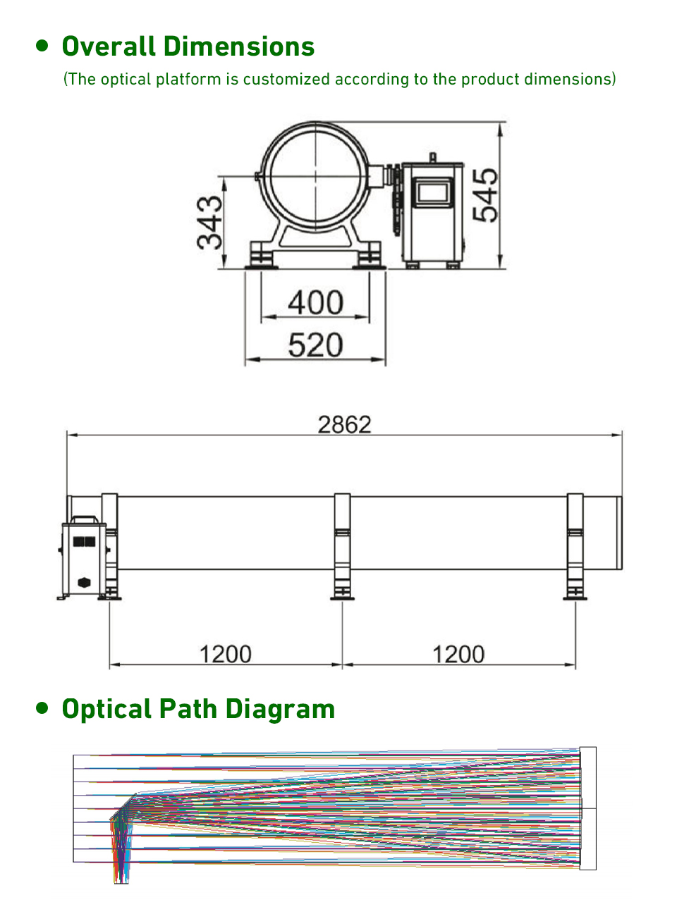 IREEDA Coaxial newtonain reflective collimator