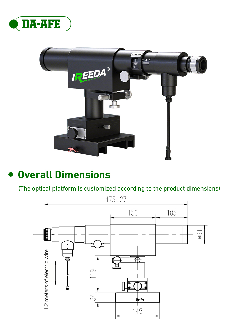ireeda autocollimation frount eyepiece