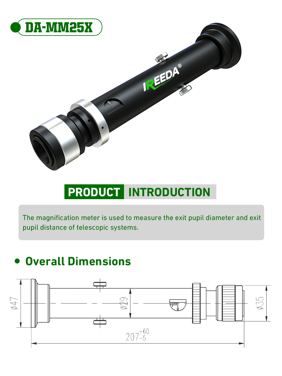 IREEDA Magnification Meter